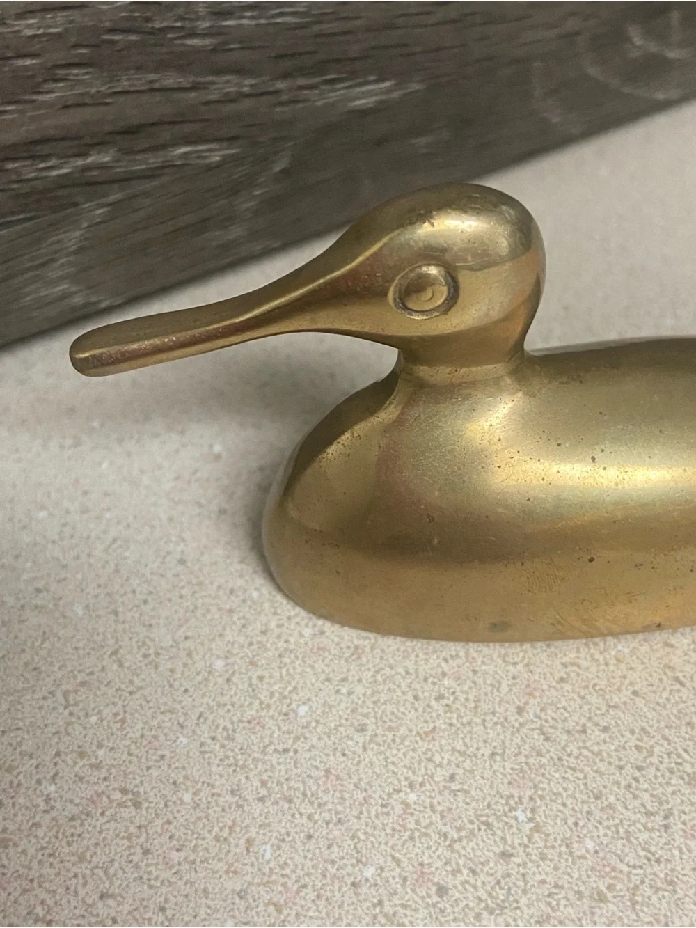 Vintage 4” Mid Century Brass Mallard Duck Figurine